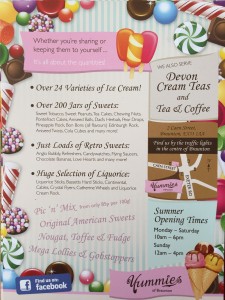 Yummies of Braunton Flyer Back