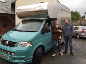 Buzz shaking hands with Graheme