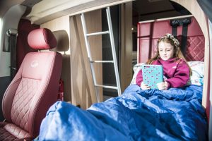 Small child's bed at front
